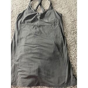 Avia Womens Black Active Dress Built-in Shorts Pockets Size L 12-14 AV25100